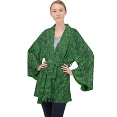 Gc (75) Long Sleeve Velvet Kimono 