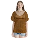 Gc (75) V-Neck Flutter Sleeve Top View1