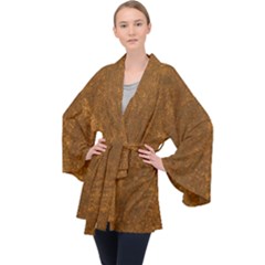 Gc (75) Long Sleeve Velvet Kimono  by GiancarloCesari