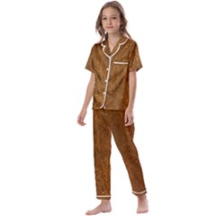 Gc (68) Kids  Satin Short Sleeve Pajamas Set