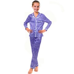 Gc (62) Kid s Satin Long Sleeve Pajamas Set