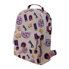 Breakfast Love Breakfast Love Flap Pocket Backpack (large) by designsbymallika