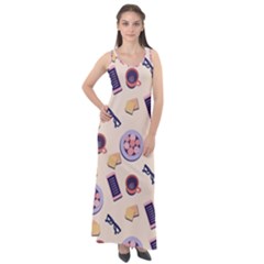 Breakfast Love Breakfast Love Sleeveless Velour Maxi Dress by designsbymallika