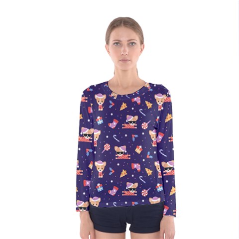 Cat Astro Love Women s Long Sleeve Tee by designsbymallika