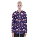 Cat Astro Love Womens Long Sleeve Shirt View1