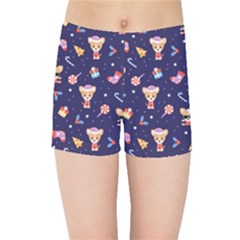 Cat Astro Love Kids  Sports Shorts by designsbymallika