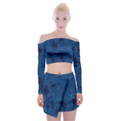 Gc (40) Off Shoulder Top With Mini Skirt Set by GiancarloCesari