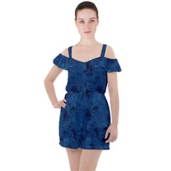 Gc (22) Ruffle Cut Out Chiffon Playsuit by GiancarloCesari