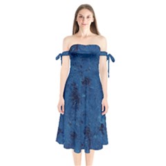 Gc (29) Shoulder Tie Bardot Midi Dress by GiancarloCesari