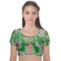 Supersonicfrog Velvet Short Sleeve Crop Top  View1