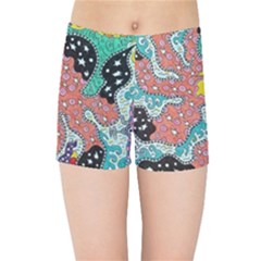 Supersonic Spaceopus Kids  Sports Shorts by chellerayartisans