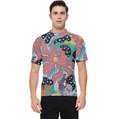 Supersonic Spaceopus Men s Short Sleeve Rash Guard by chellerayartisans