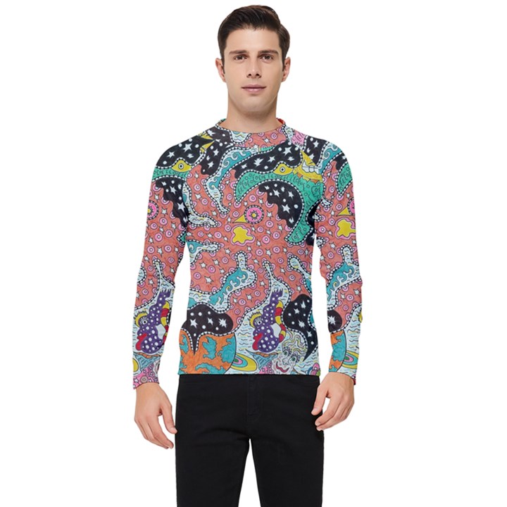 Supersonic Spaceopus Men s Long Sleeve Rash Guard