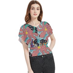 Supersonic Spaceopus Butterfly Chiffon Blouse