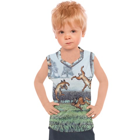 Happy Is The Hare At Morning - By Larenard Kids  Sport Tank Top by LaRenard