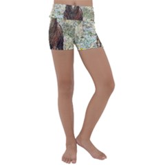 King Of The Forest - By Larenard Kids  Lightweight Velour Yoga Shorts by LaRenard