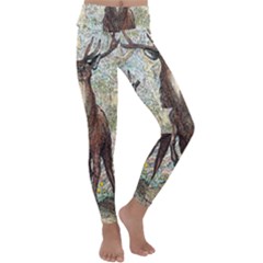 King Of The Forest - By Larenard Kids  Lightweight Velour Classic Yoga Leggings by LaRenard