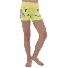 Unexpected Guests - By Larenard Kids  Lightweight Velour Yoga Shorts by LaRenard