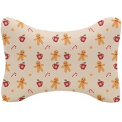 Ginger Bread And Coffee Love Seat Head Rest Cushion by designsbymallika