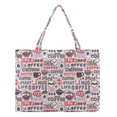 Coffee Love Medium Tote Bag by designsbymallika