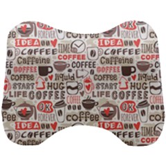 Coffee Love Head Support Cushion by designsbymallika