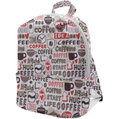 Coffee Love Zip Up Backpack