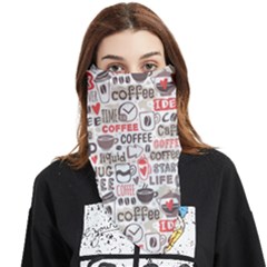 Coffee Love Face Covering Bandana (triangle)