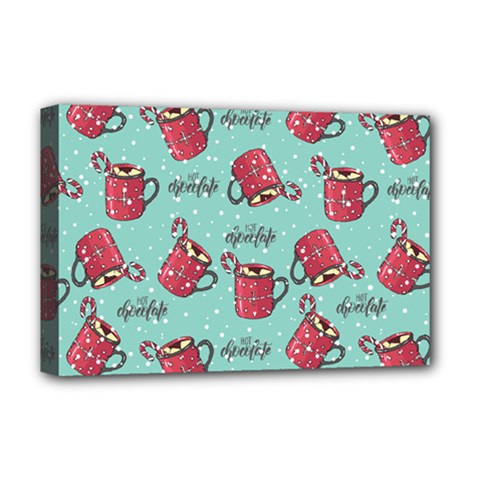 Hot Chocolate Hot Chocolate Deluxe Canvas 18  X 12  (stretched) by designsbymallika