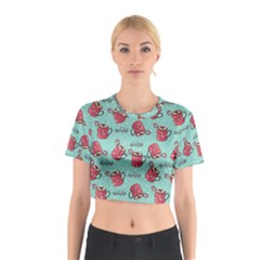 Hot Chocolate Hot Chocolate Cotton Crop Top by designsbymallika