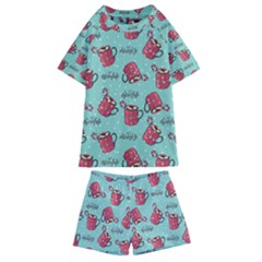 Hot Chocolate Hot Chocolate Kids  Swim Tee And Shorts Set by designsbymallika