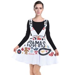 Merry Merry Plunge Pinafore Dress