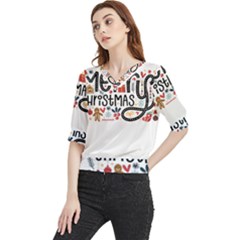 Merry Merry Quarter Sleeve Blouse