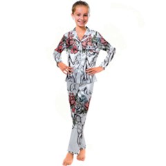 Wild Kid s Satin Long Sleeve Pajamas Set