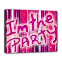 Party Concept Typographic Design Canvas 14  x 11  (Stretched) View1