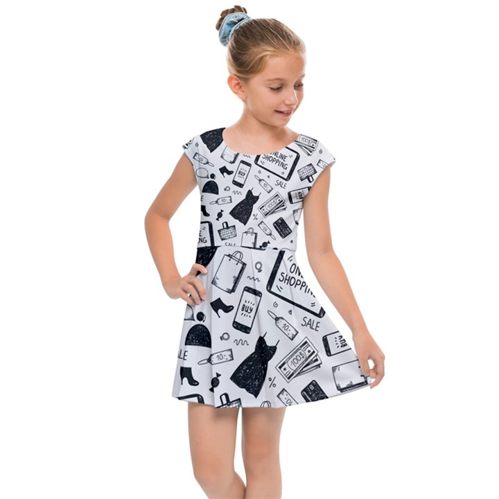 Online Shopping Kids  Cap Sleeve Dress