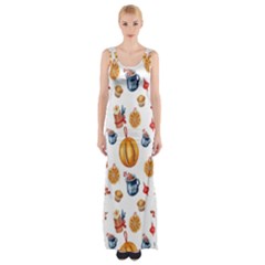 Muffins Love Muffins Love Thigh Split Maxi Dress by designsbymallika