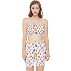 Muffins Love Muffins Love Stretch Shorts And Tube Top Set