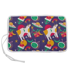 Space Christmas 2 Pen Storage Case (s) by designsbymallika