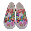 Candy print Women s Canvas Slip Ons View1