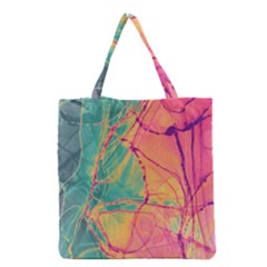 Alcohol Ink Grocery Tote Bag