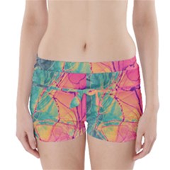 Alcohol Ink Boyleg Bikini Wrap Bottoms by Dazzleway