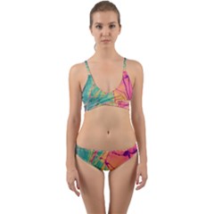 Alcohol Ink Wrap Around Bikini Set by Dazzleway