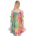 Alcohol ink Cutout Spaghetti Strap Chiffon Dress View2