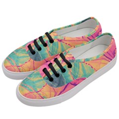 Alcohol Ink Women s Classic Low Top Sneakers by Dazzleway