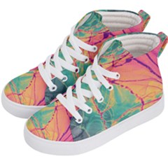 Alcohol Ink Kids  Hi-top Skate Sneakers