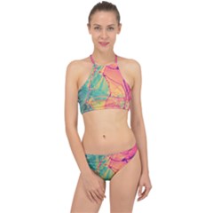 Alcohol Ink Racer Front Bikini Set by Dazzleway