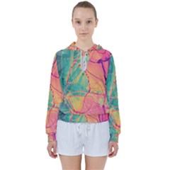 Alcohol Ink Women s Tie Up Sweat by Dazzleway