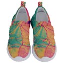 Alcohol ink Kids  Velcro No Lace Shoes View1