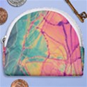 Alcohol ink Horseshoe Style Canvas Pouch View1