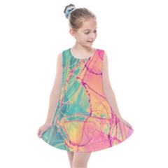 Alcohol Ink Kids  Summer Dress by Dazzleway